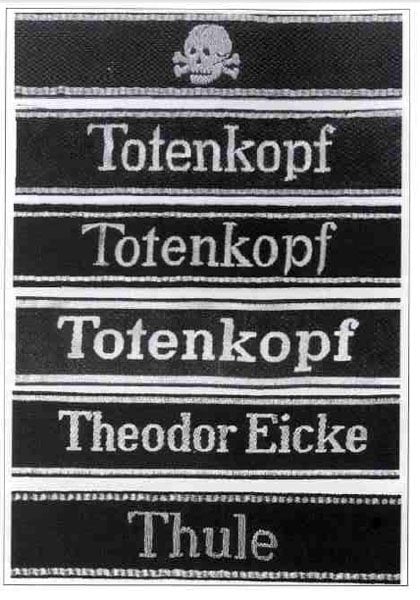 Manschettenbänder der Totenkopf-Division