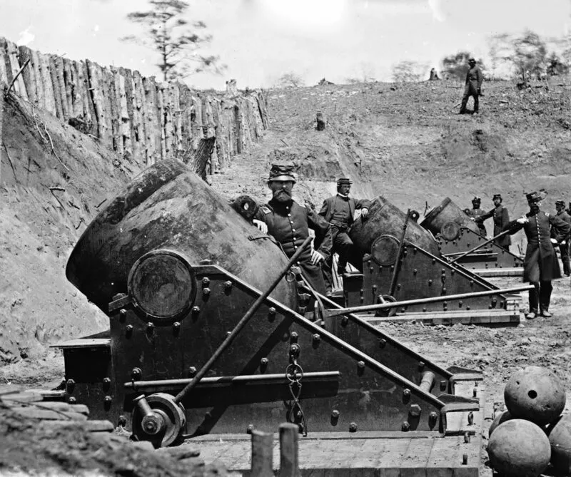 US-Bürgerkrieg 1862 8 13-inch-Marinemörser