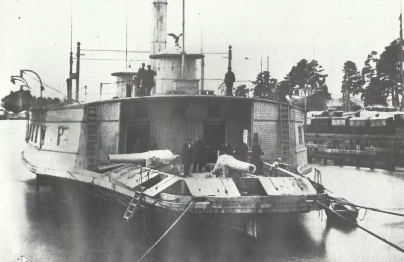 US-Bürgerkrieg 1862 15 Raddampfer 'USS Commodore Perry'