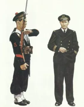Flotten 2. Weltkrieg 25 Uniformen französische Marine