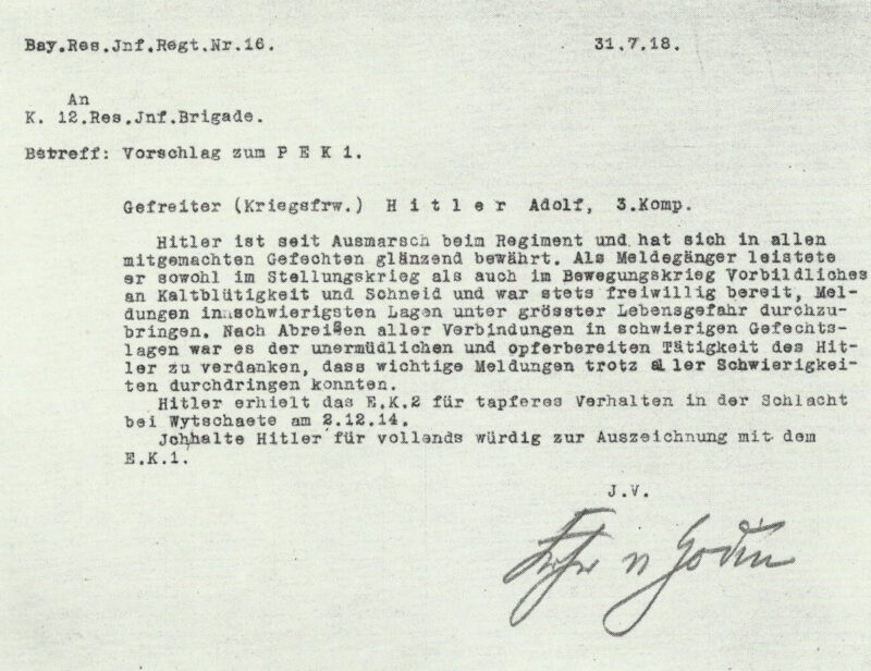 Vorschlag Hitler Eisernes Kreuz