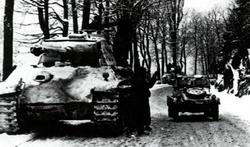 Schnee-Straßen Ardennen 1944