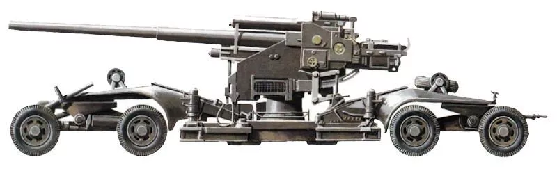 Schwere Flak 6 12,8-cm Flak 40 auf Anhänger