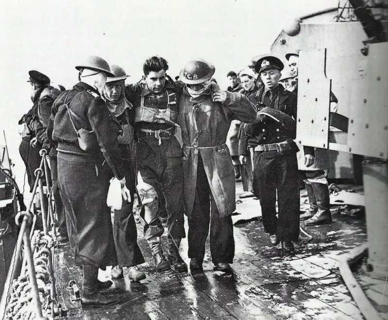 Royal Navy 11 Britische Verwundete D-Day
