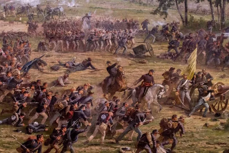 US-Bürgerkrieg 1863 8 Unions-Regimenter Gettysburg