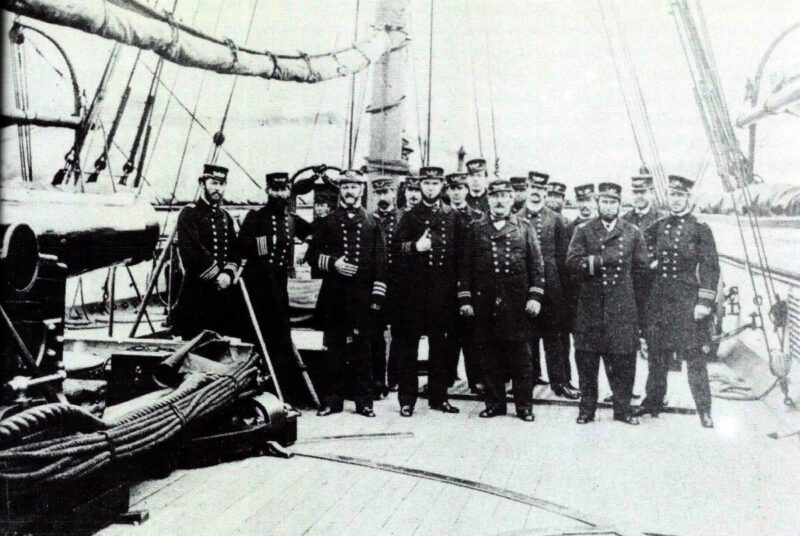 Offiziere der 'USS Kearsage'