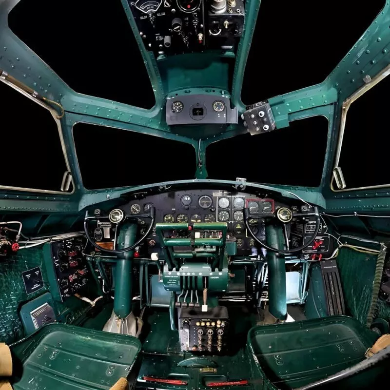 B-17 Fliegende Festung 10 B-17F-Cockpit