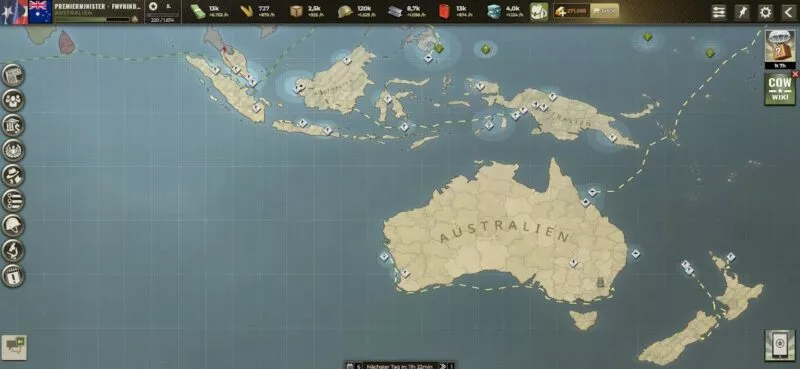 Call of War mit Australien 23 Australisches Reich