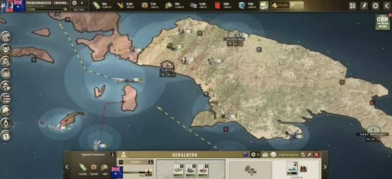 Call of War - Historischer Weltkrieg 24 Feldzug in Neu-Guinea