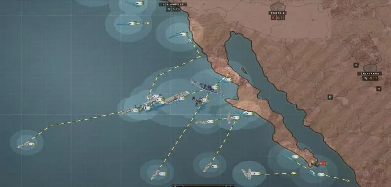 Call of War mit Australien 33 Landungsverbände nähern sich Süd-Kalifornien