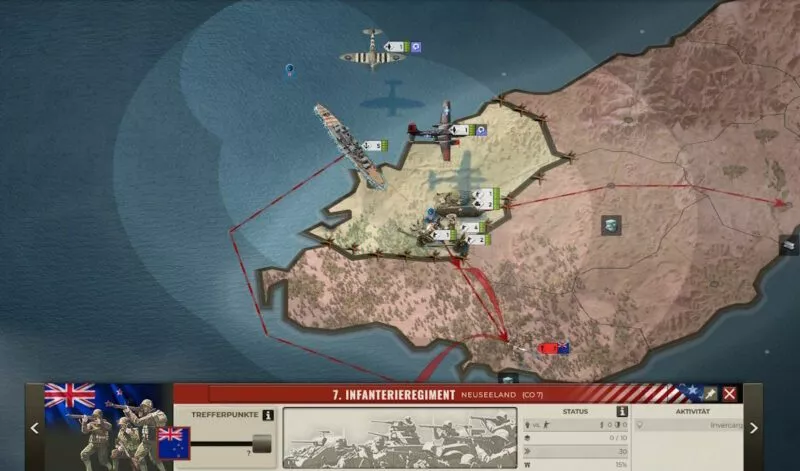 Call of War - Historischer Weltkrieg 25 Invasion des Südwest-Zipfels von Neuseeland