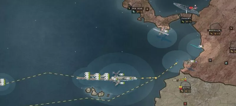 Call of War mit Australien 34 Invasionsgebiet vor Südamerika