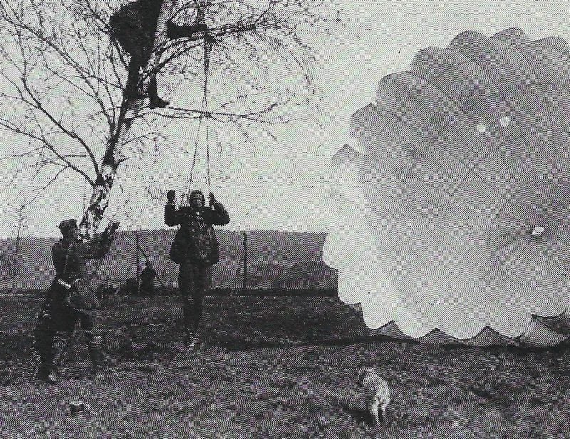 Mannschaftsmitglied eines deutschen Beobachtungsballons