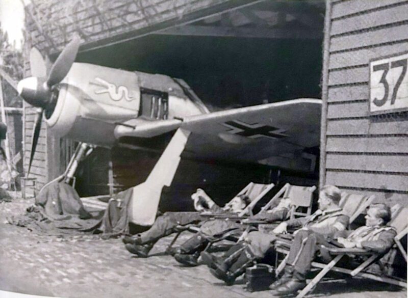 Piloten von Fw 190 Jägern