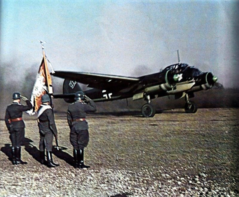 Empfang einer Ju 88