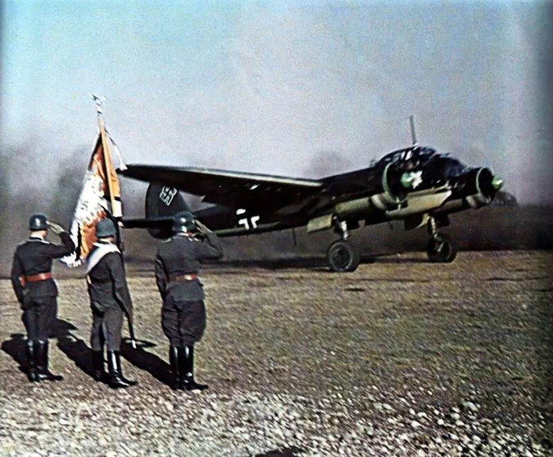 Ju 88 Bomber 5 Empfang einer Ju 88