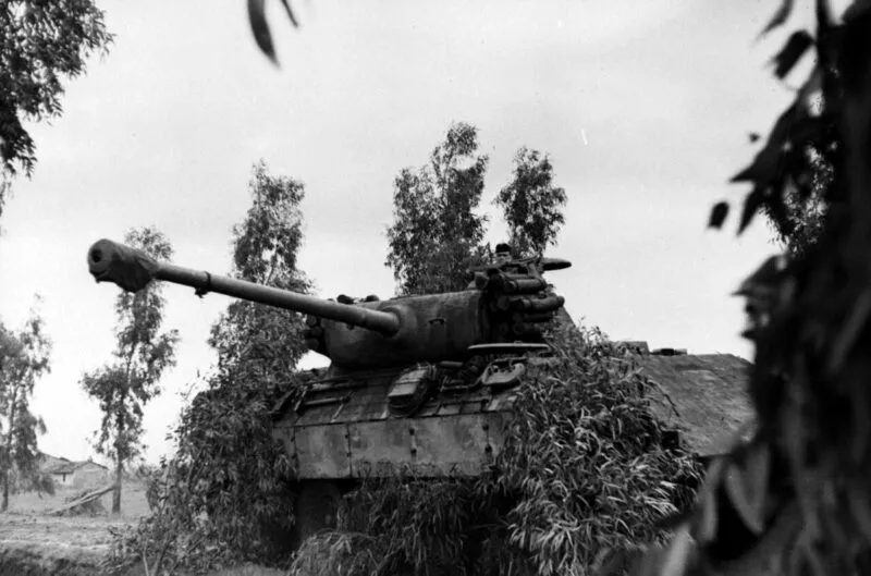 Panther A 37 Panther-Panzer in Italien