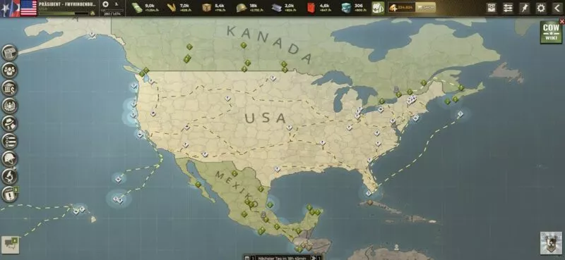 Call of War mit USA 19 NAVO-Koalition