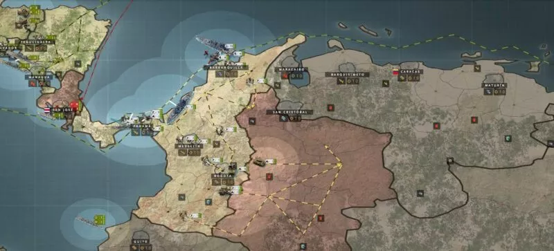 Call of War mit USA 22 Vormarsch in Kolumbien