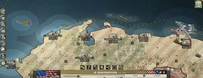 Call of War mit USA 23 Venezuela und Kolumbien