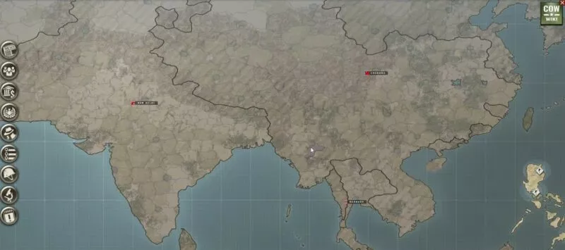 Call of War mit USA 26 Situation im Fernen Osten