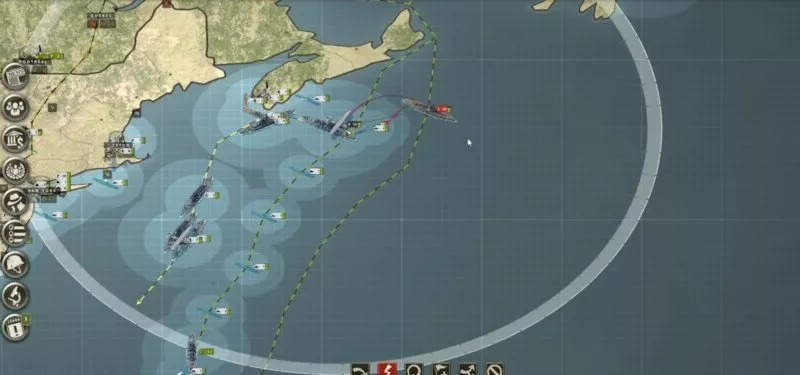 Call of War mit USA 45 Bekämpfung der sowjetisch Vorhut durch die Nordatlantik-Flotte