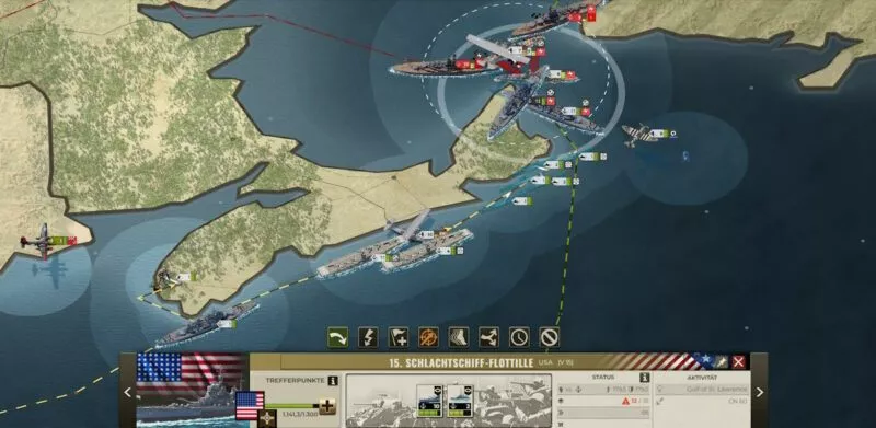 Call of War mit USA 47 letzte Phase der gewaltigen Seeschlacht