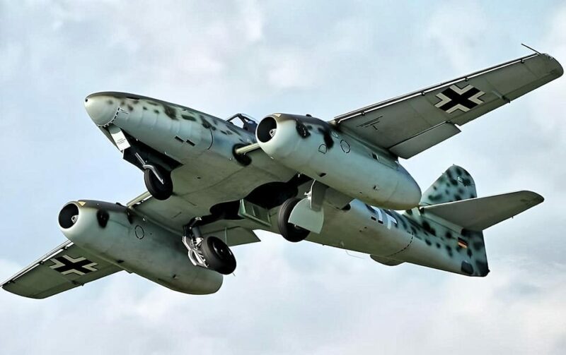 Landeanflug einer Me 262