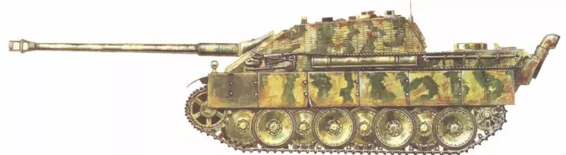 Jagdpanther 5 Jagdpanther Seitenrisszeichnung