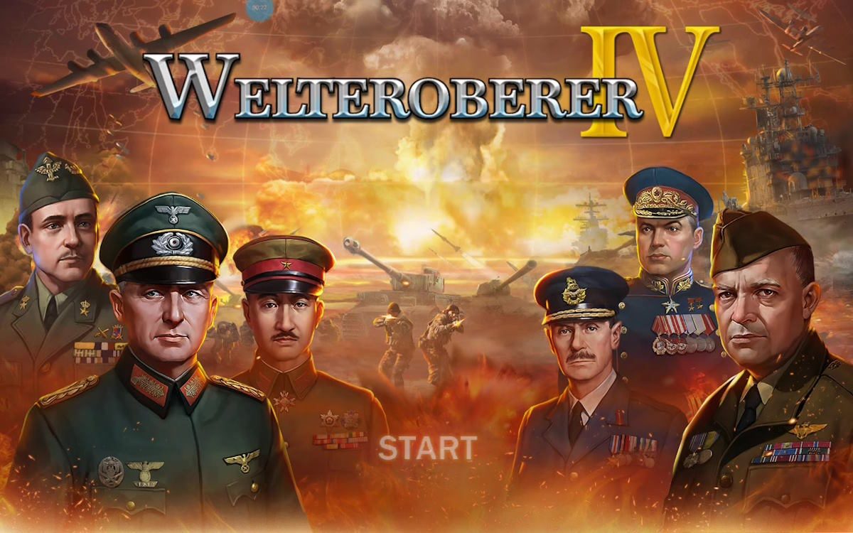 Welteroberer 4 - Startbildschirm