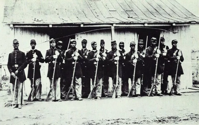 US-Bürgerkrieg 1864 13 107. Coloured (Farbigen) Infanterie-Regiments