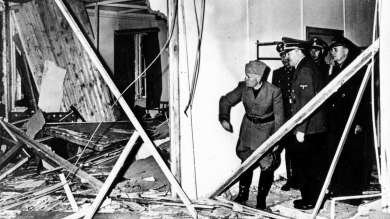 Mussolini und Hitler nach Stauffenberg-Attentat