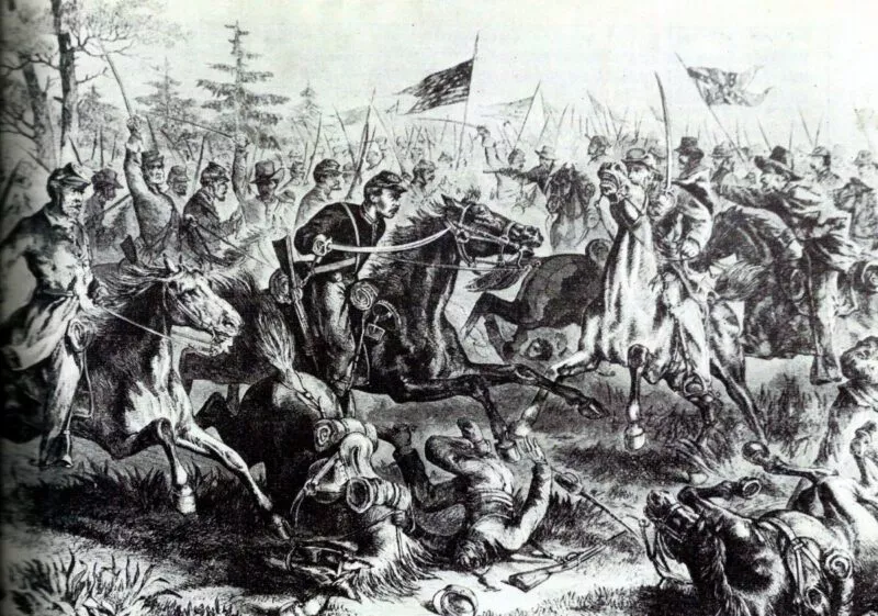 US-Bürgerkrieg 1864 21 Kavalleriegefecht von Yellow Tavern