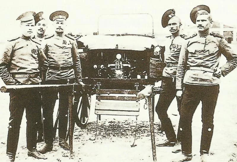 Tannenberg-Schlacht 1914 15 Russische mobile Funkstation