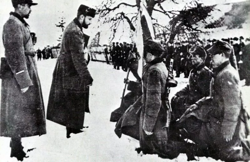 Warschauer Aufstand 1944 6 Vereidigung von Soldaten der Armia Krajowa