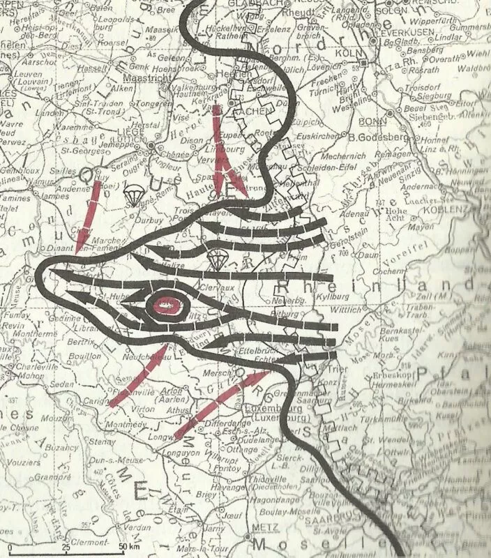 Ardennenoffensive 1944 11 karte ardennenoffensive