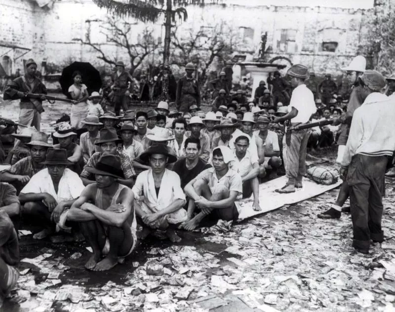 US-Invasion im Lingayen-Golf und die Befreiung der Philippinen 11 Filipino-Guerillas