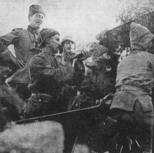 Dardanellen-Operation 1915 21 Türkische Artillerie auf Gallipoli.