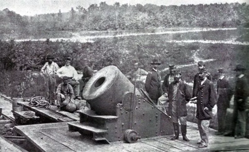 US-Bürgerkrieg 1865 4 13-inch Mörser Petersburg