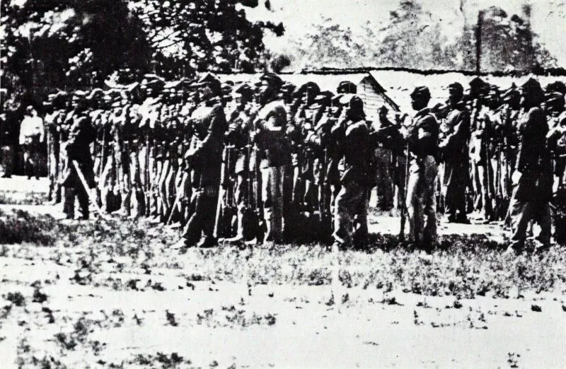 US-Bürgerkrieg 1865 10 1. US-Coloured-Regiment