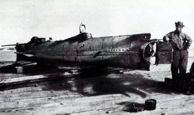 US-Bürgerkrieg 1865 6 U-Boot CSS Hunley
