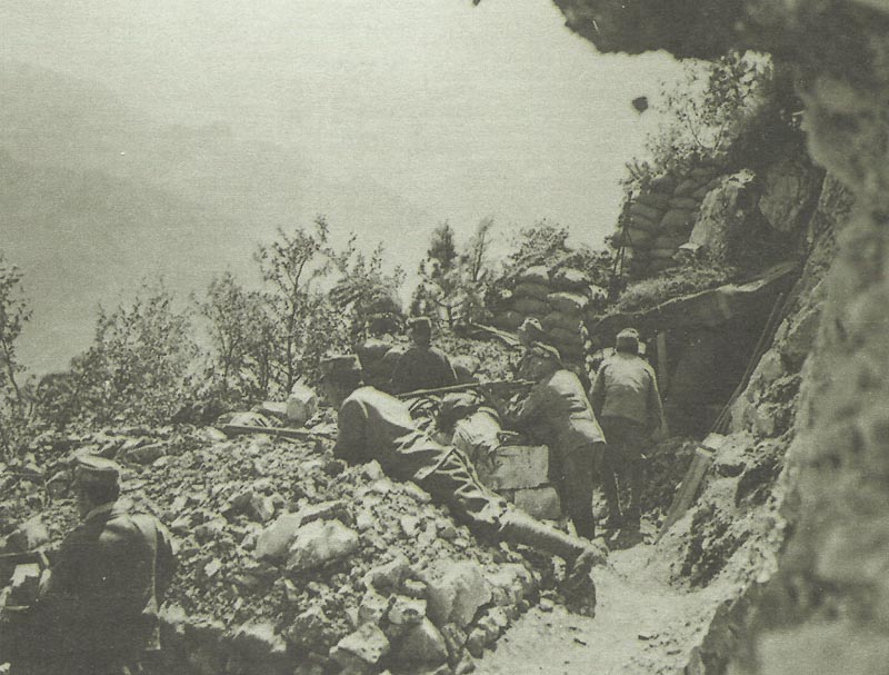 Isonzo-Schlachten 1915 bis 1917 4 graeben Isonzo
