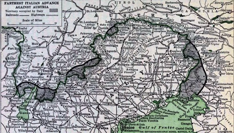Isonzo-Schlachten 1915 bis 1917 7 Isonzo-Schlachten Karten