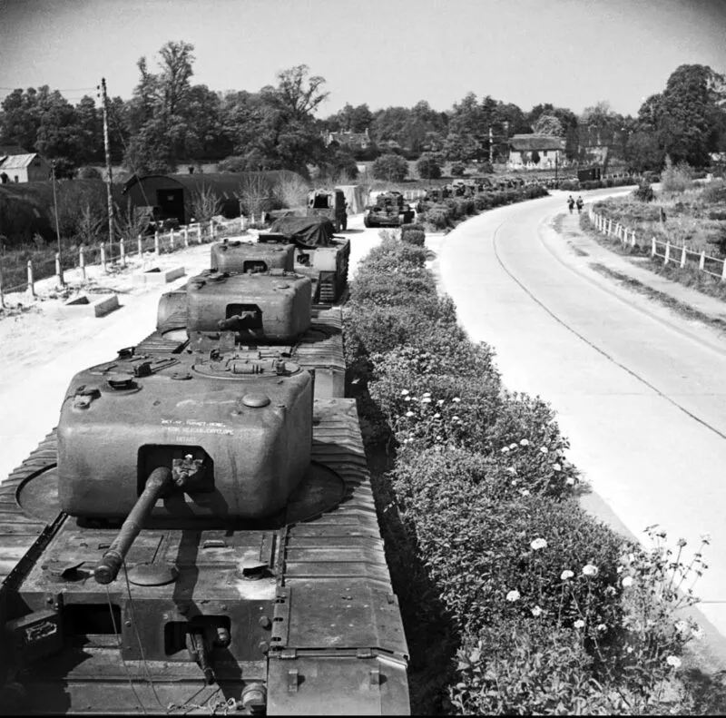 Britische Armee in Westeuropa 1944-45 6 Churchill, Cromwell