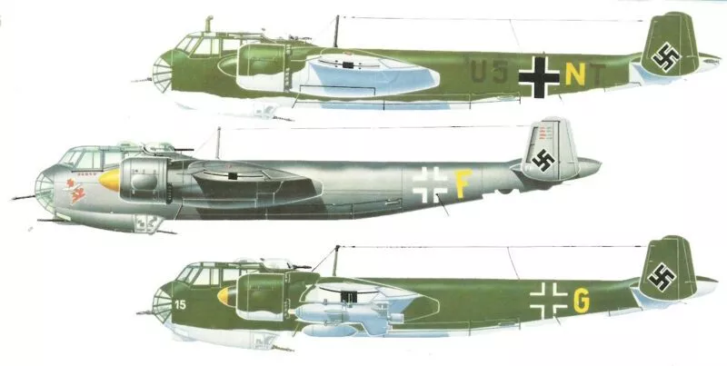 Dornier Do 217 6 Do217 Risszeichnung