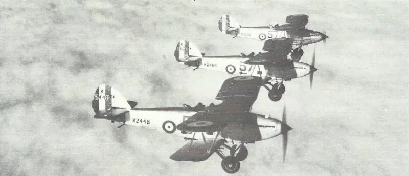 Veraltete alliierte Flugzeuge 15 hawker hart i 57sqd
