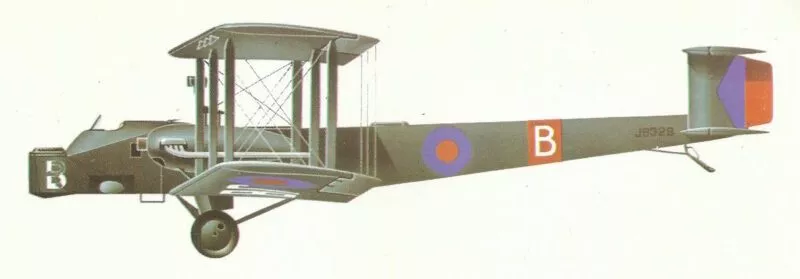Veraltete alliierte Flugzeuge 6 vickers virginia vii 7sqd