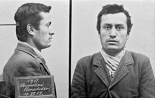 Benito Mussolini 6 Benito Mussolini polizeifoto schweiz 1903