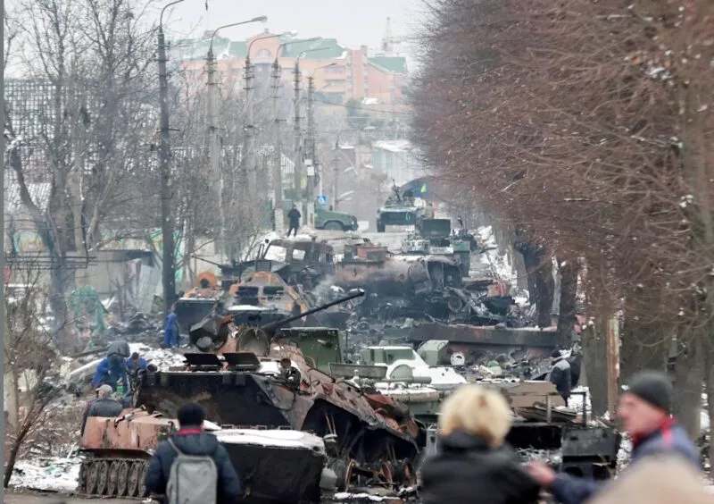 Vier Jahre russischer Angriffskrieg gegen die Ukraine 5 Bucha 010322 reuters