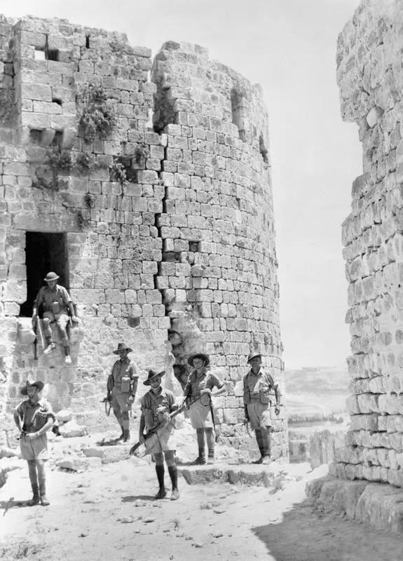 Britische Eroberung des Irak, Syriens und des Libanon 8 australian soldiers lebanon 1941